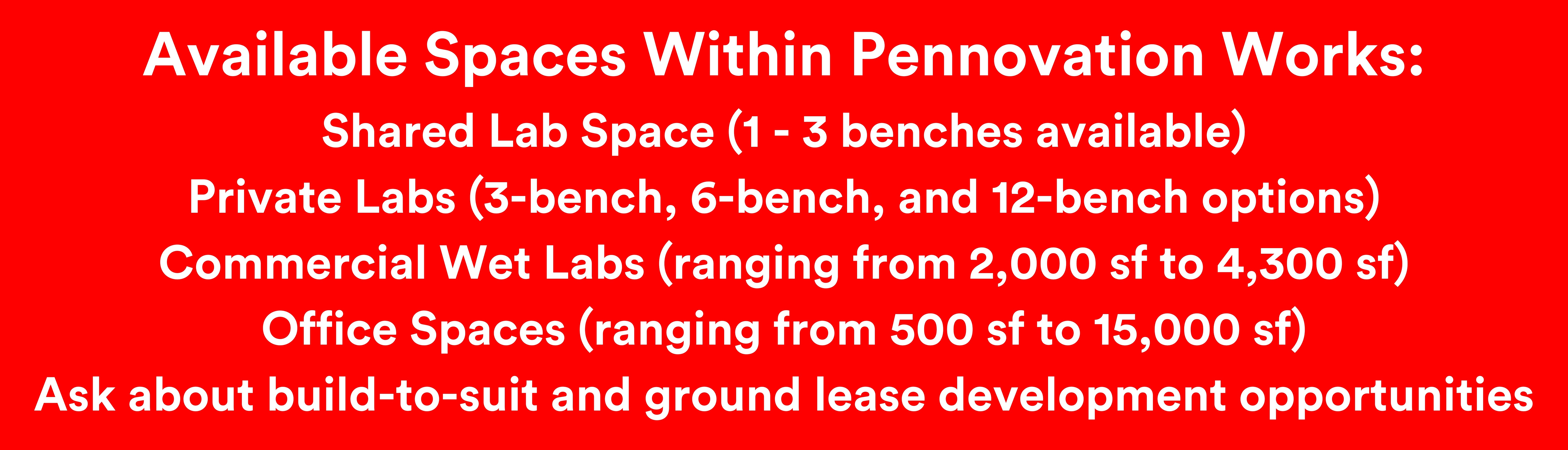 Available Space Options