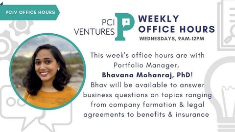PCIV Office Hours with Bhavana Mohanraj