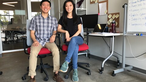 Founders of Avisi sitting at the Pennovation Center