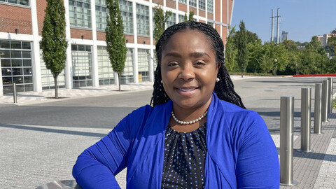 Denita Henderson, Managing Director outside the Pennovation Center