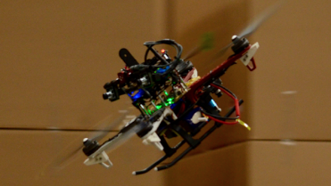 Drone Flying at the International Symposium on Aerial Robotics