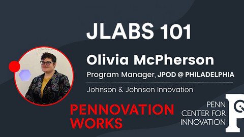 Promotional Flyer with Photograph of Speaker Olivia McPherson for JLABS 101