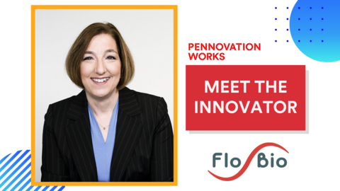 headshot of Jerri Ann Thatcher with text "Meet the Innovator" and FloBio's logo