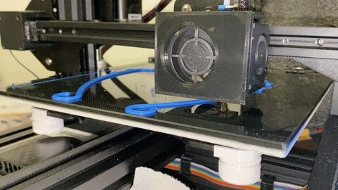 image of 3d printers at Pennovation Works printing face masks and shields