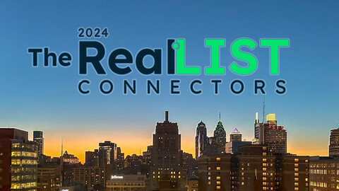 Philly skyline with logo for RealLIST Connectors