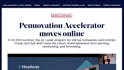 penn news clip accelerator