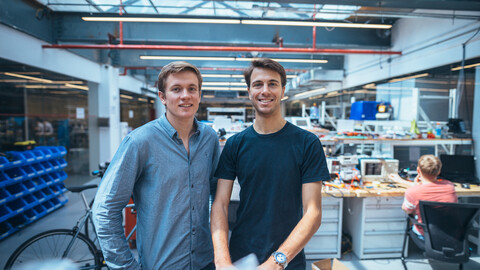 Photo of co-founders of IQ Motion Control