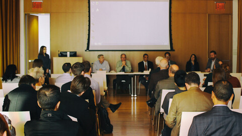 Panelist convene for Anzu Partners Demo Day