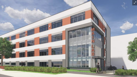 Rendering of Lab Building at Pennovation Works