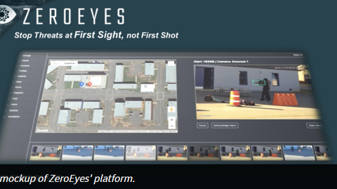 Screenshot of the Zeroeyes platform