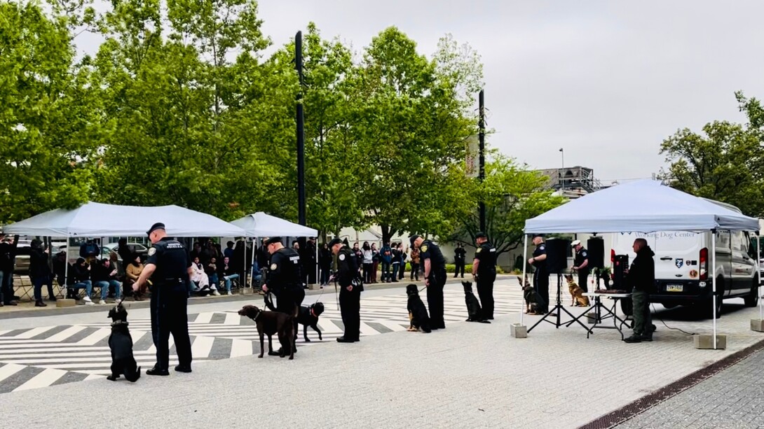 PVWDC K9 Graduation 2024 Group Photo on Plaza