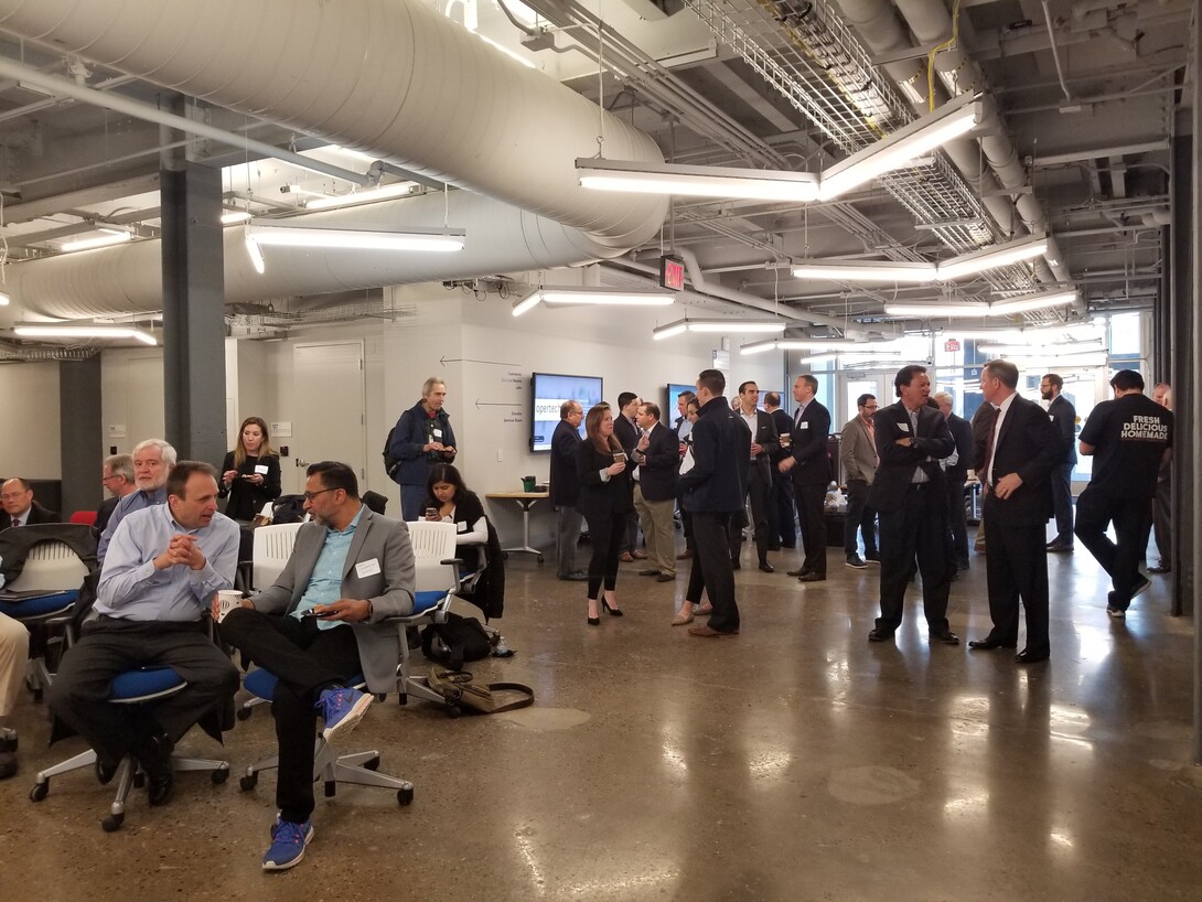 People gathered for Artificial Intelligence in Business Meetup