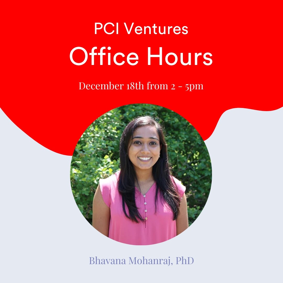 PCIV Office Hours with Bhavana Mohanraj on December 18th