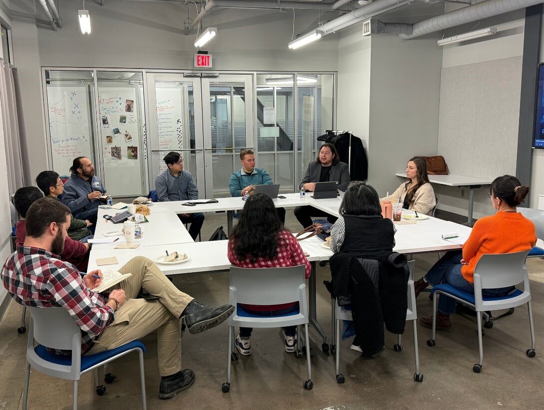 Attendees of lunch and learn participating in round table discussion