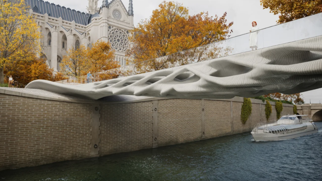 Diamanti commissioned a series of digital renderings, pictured, to visualize the structure in the real world.