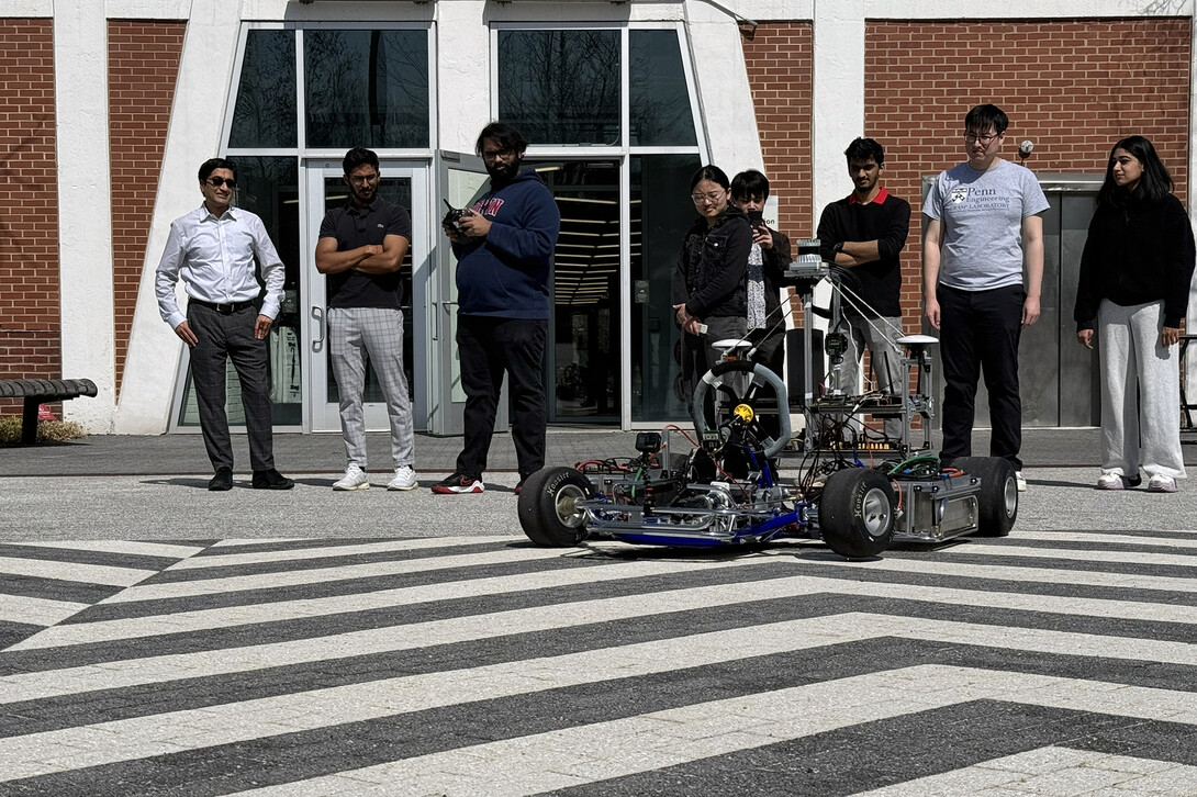 Autoware Foundation students and faculty outside of Pennovation Center