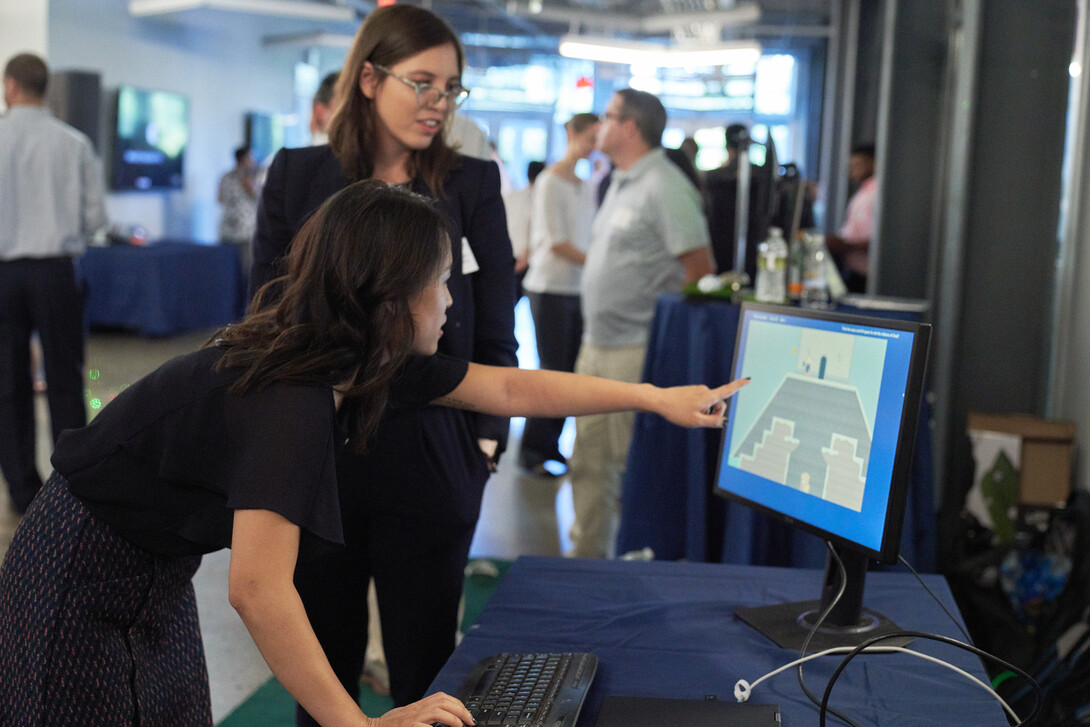 Woman coding at Penn Boot Camp