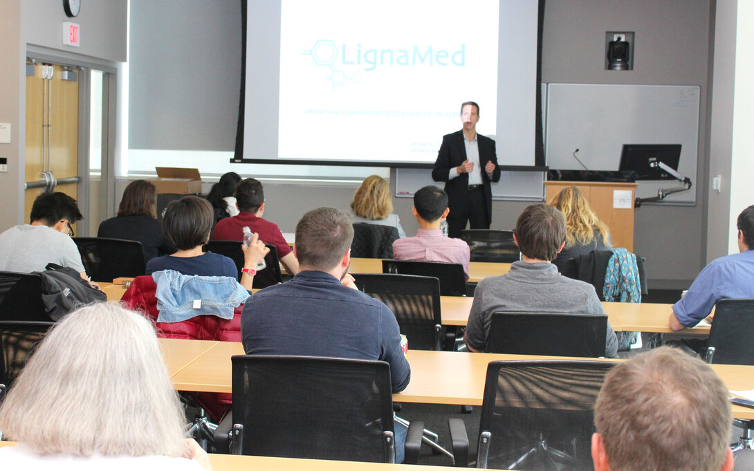 Group gathered for presentation on the Basics of Healthcare Reimbursement