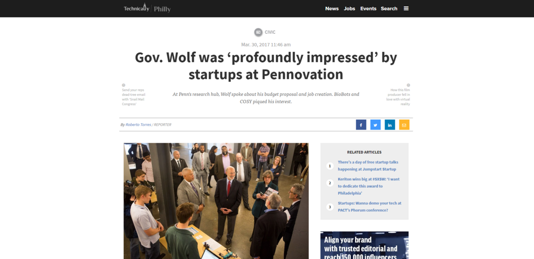 Gov Wolf technically philly screenshot