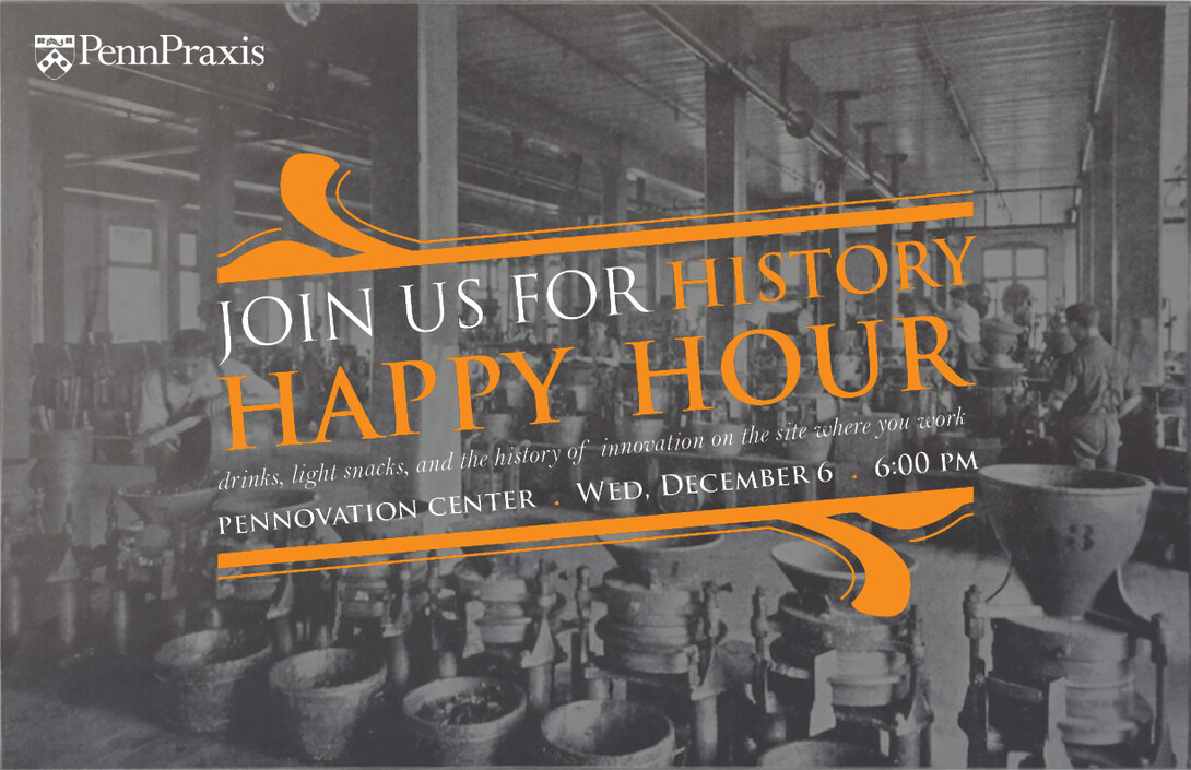 Penn Praxis History Happy Hour Poster