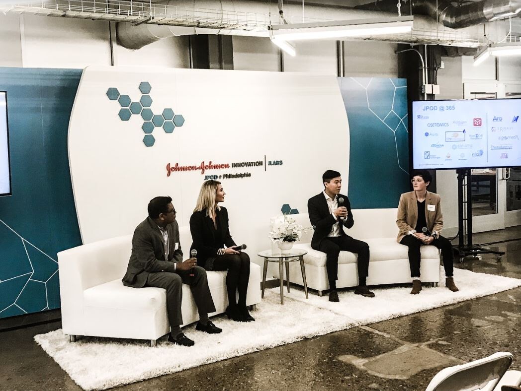 Image of a presentation at JPOD hub at Pennovation Center