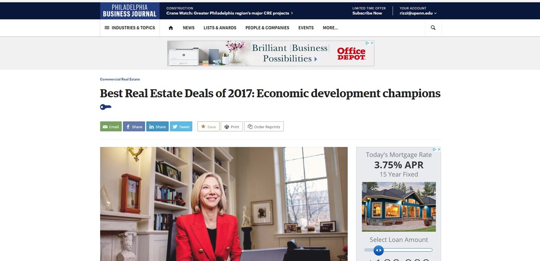 News story from Penn Today on Best Real Estate Deals, Philly