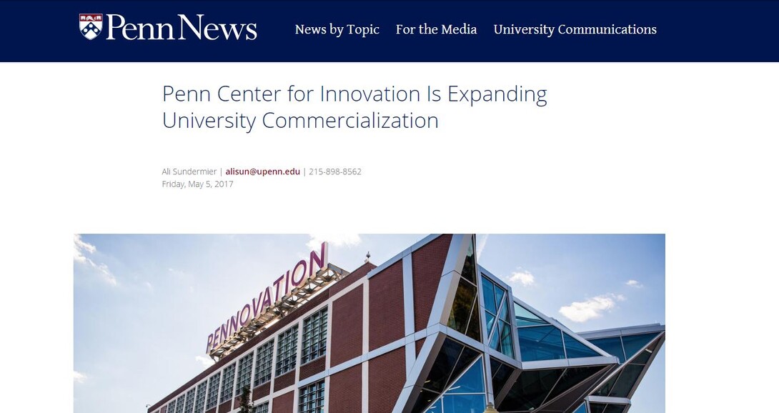 Penn Center For Innovation Is Expanding University Commercialization ...