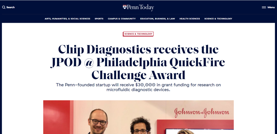 Chip Dx wins Quickfire Challenge