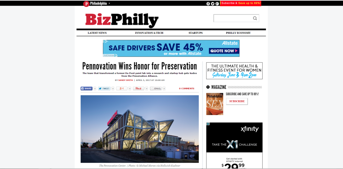 Biz Philly article on Preservation