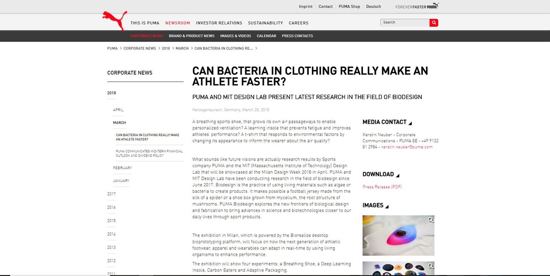 Can bacteria in clothing really make an athlete faster? Screen grab