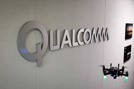 Qualcomm Research Lab wall logo