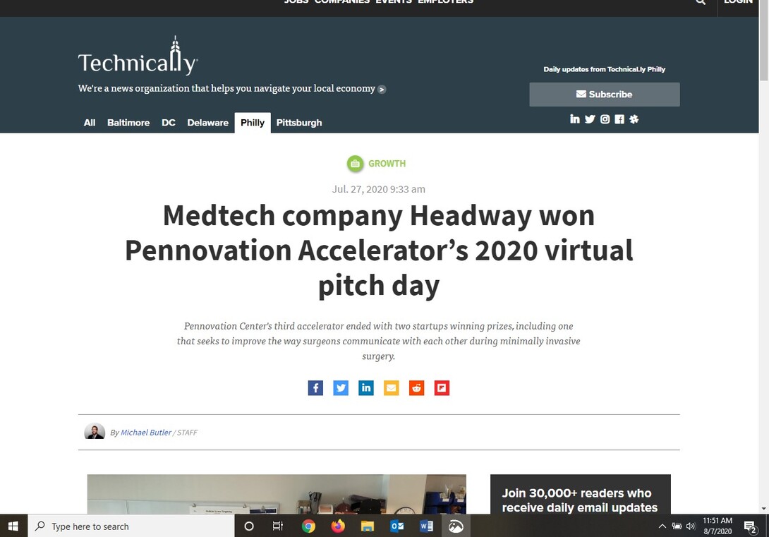 clip of technical ly philly article