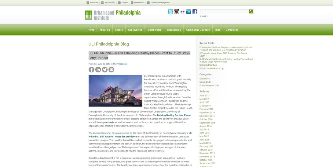 ULI blog screenshot