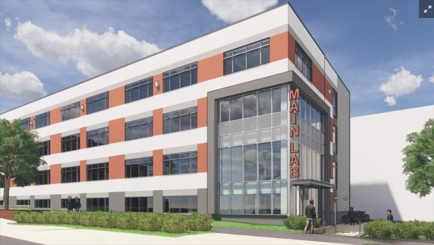 Rendering of Lab Building at Pennovation Works