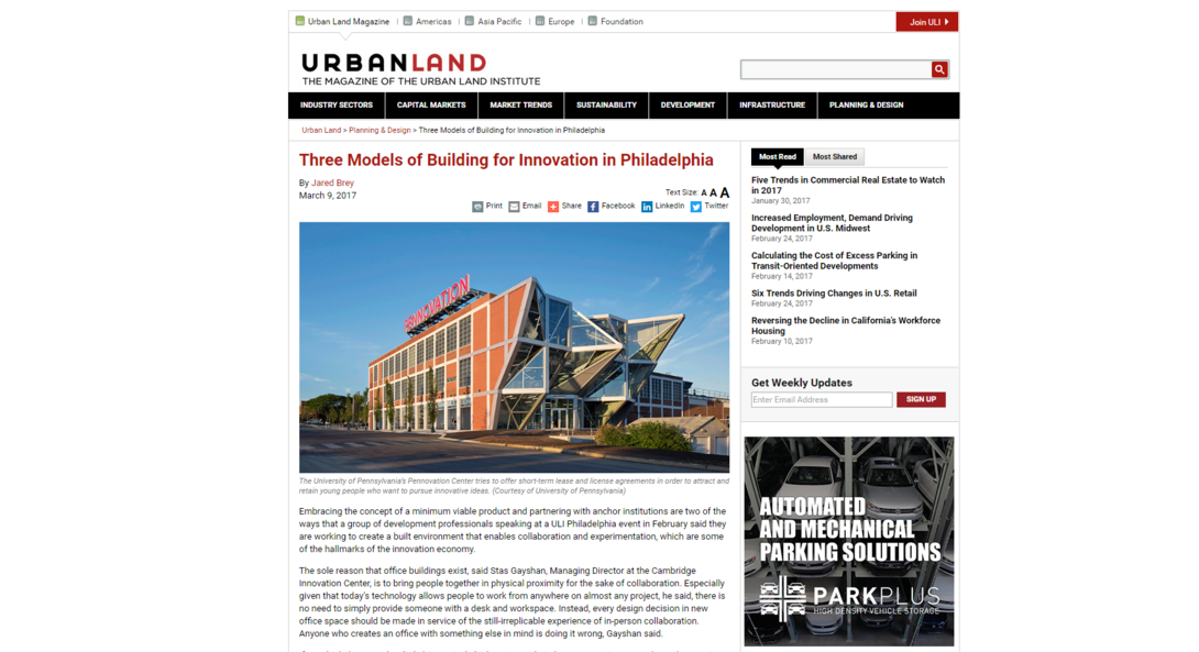 Urban Land magazine