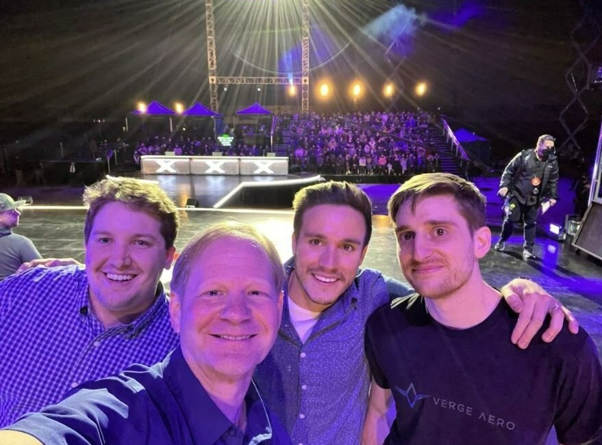 Photo of the 4 founders of Verge Aero