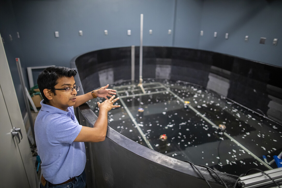 Kularatne explains how the team generates ocean-like flows